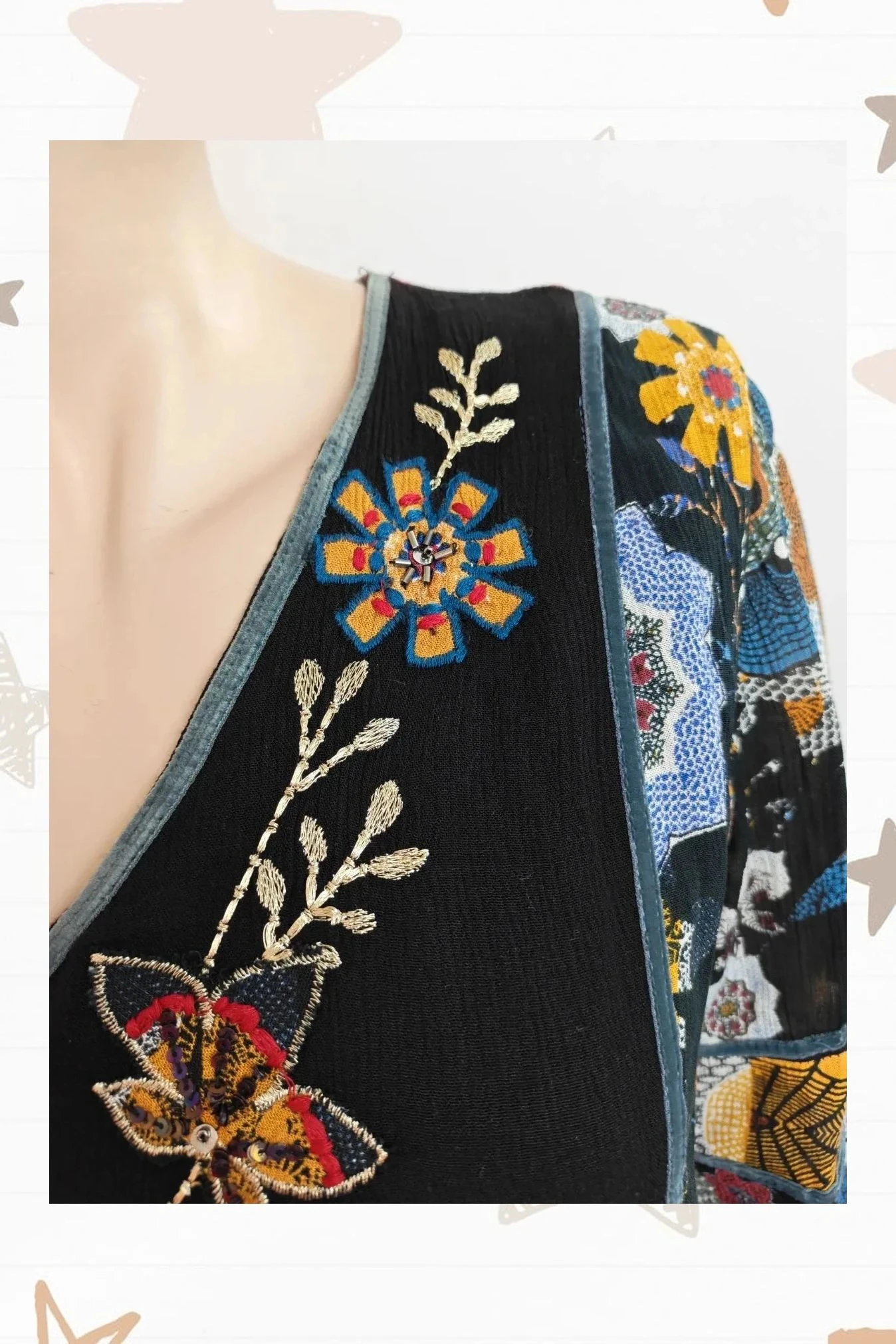 Embroidered Boho Chic Dress – photo 3